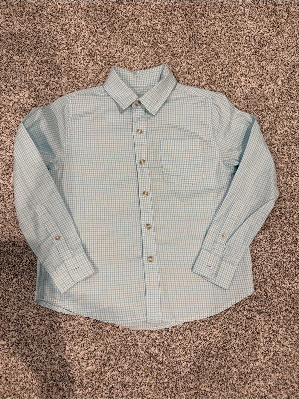 Class Club Light Blue Checked Button-Down Shirt
